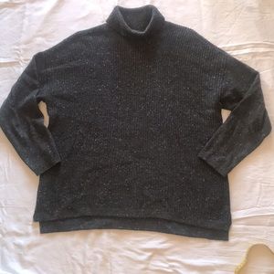 J. Jill Gray Turtleneck Sweater Womens Medium